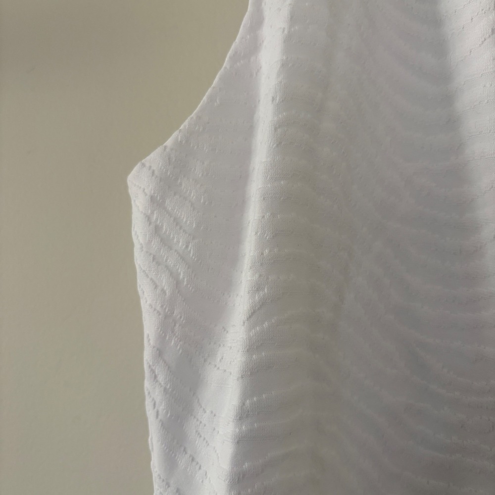 J.McLaughlin Womens White Textured Halter Top Rope Tie Shelf Bra Size M‎ USA - Picture 9 of 13